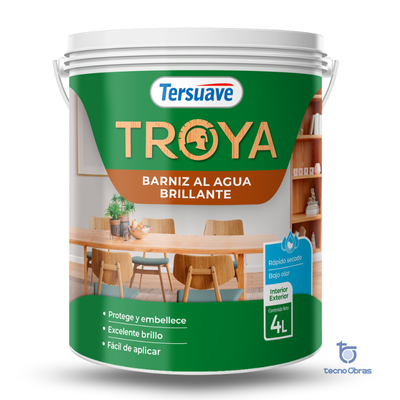 Troya Barniz al Agua Brillante Tersuave