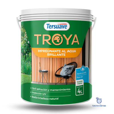 Troya Impregnante al Agua Brillante Tersuave